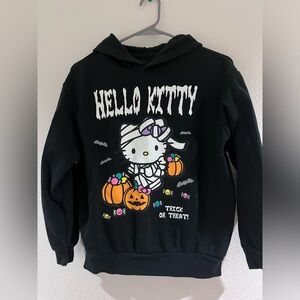 Hello Kitty Black Hoodie with Pink Accents